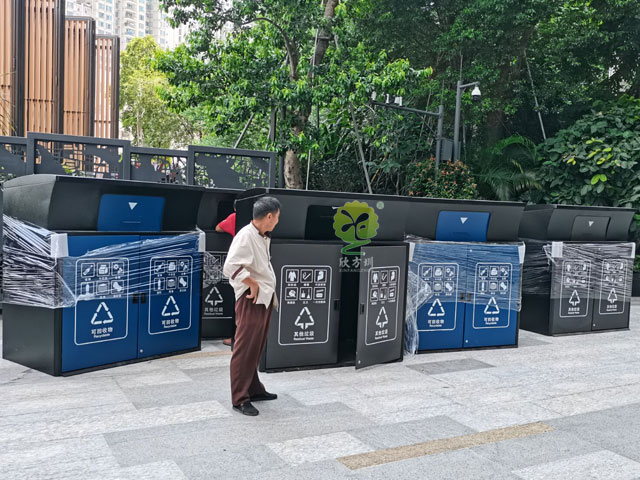 深圳小區垃圾集中分類投放點