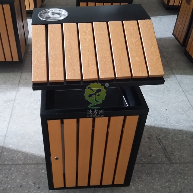 仿屋形分類鋼木垃圾桶 仿屋形分類鋼木垃圾桶